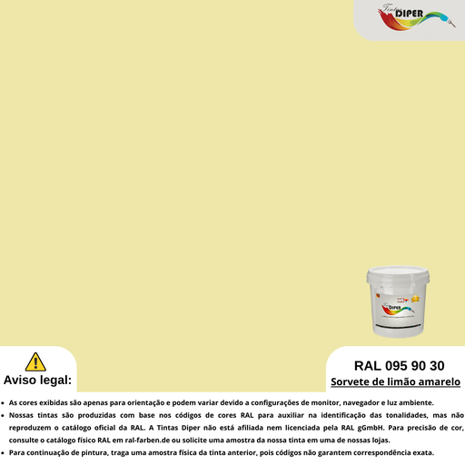 RAL 095 90 30 (T) Sorvete de limão amarelo