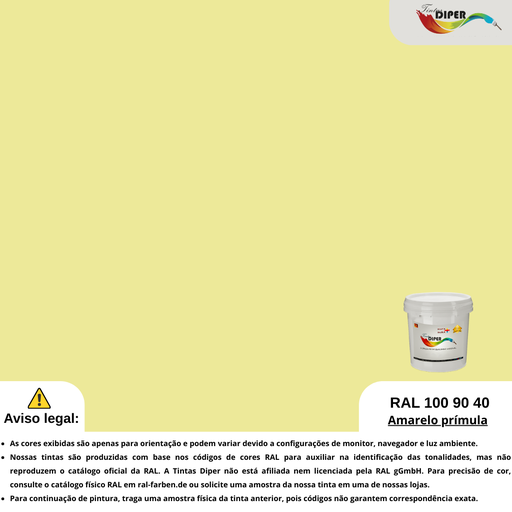 RAL 100 90 40 (T) Amarelo prímula