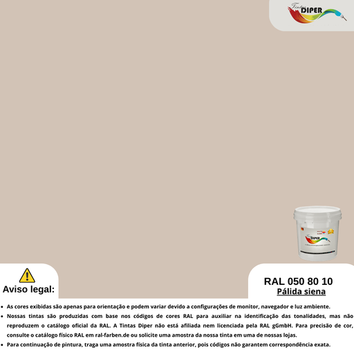 RAL 050 80 10 (T) Siena pálida