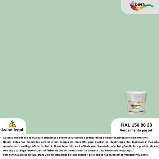 RAL 150 80 20(D)Verde menta pastel
