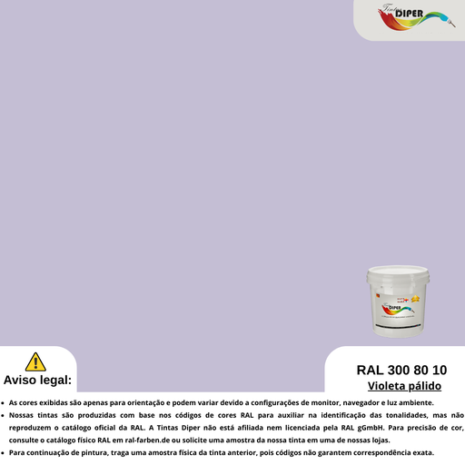 RAL 300 80 10(T)Voilet pálido