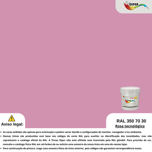 RAL 350 70 30 (T) Rosa tecnológico