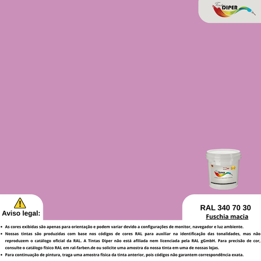 RAL 340 70 30 (D) Fúcsia suave