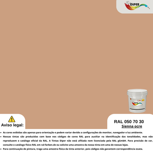 RAL 050 70 30(T)Ocre Siena