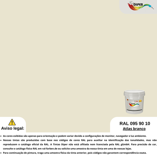 RAL 095 90 10(P)Atlas branco
