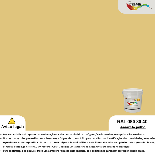 RAL 080 80 40(D)Amarelo palha