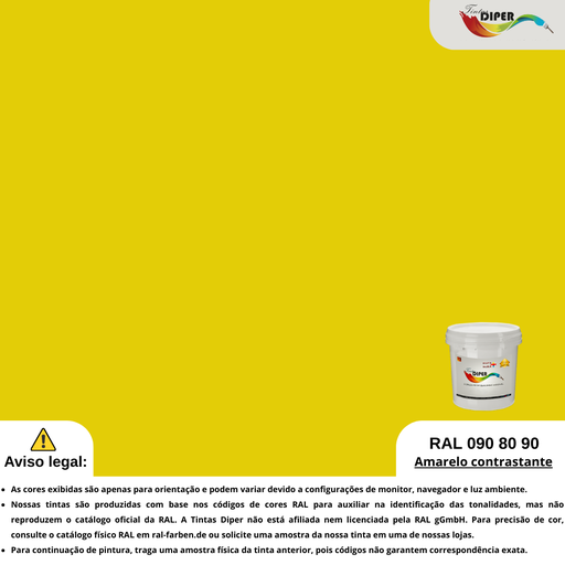RAL 090 80 90 (DD) Amarelo contrastante