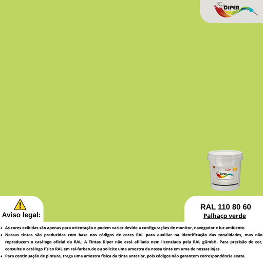 RAL 110 80 60 (D) Palhaço verde
