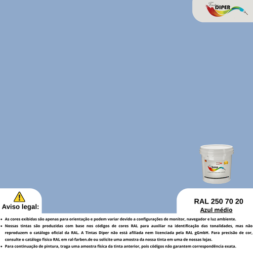 RAL 250 70 20(T)Azul médio