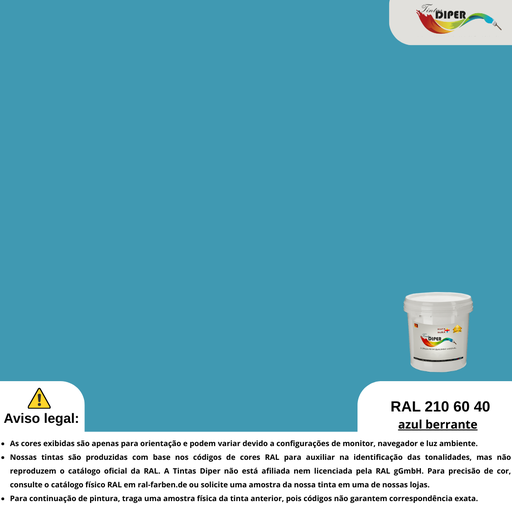 RAL 210 60 40(D)Azul berrante