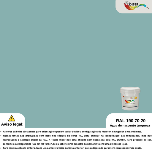 RAL 190 70 20(D)Água de nascente turquesa