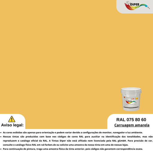 RAL 075 80 60(D)Carruagem amarela