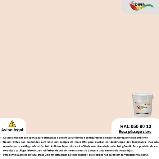 RAL 050 90 10 (P) Rosa Pêssego Claro