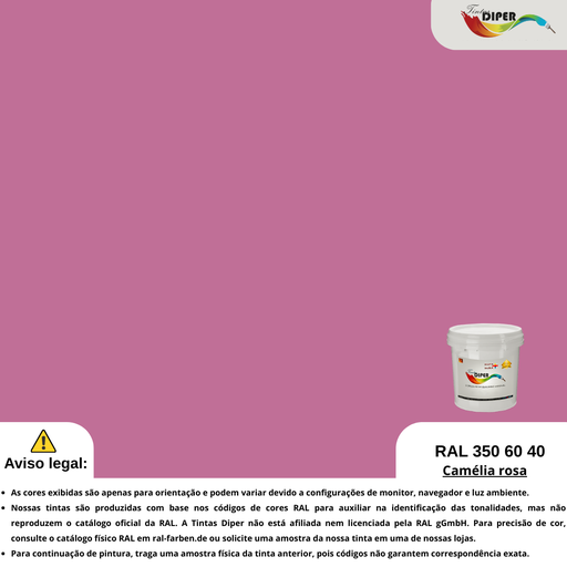 RAL 350 60 40 (D) Camélia rosa