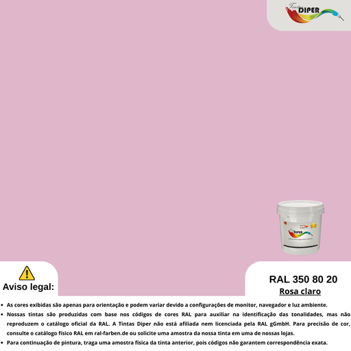 RAL 350 80 20 (P) Luz rosa