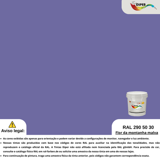 RAL 290 50 30(DD)Flor da montanha malva