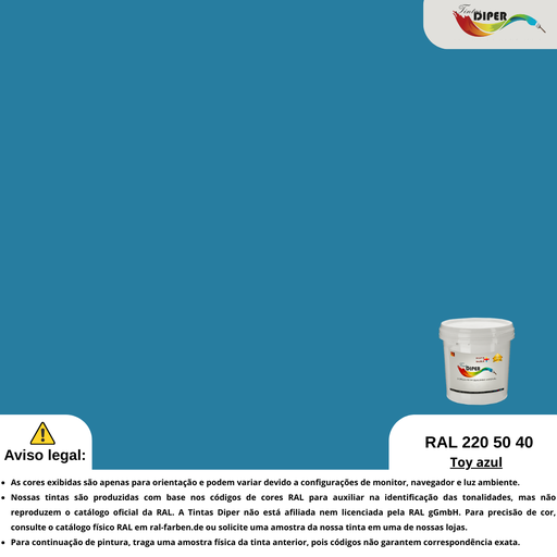 RAL 220 50 40 (D) Brinquedo azul
