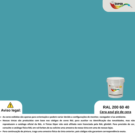 RAL 200 60 40(DD)Lápis de cera azul