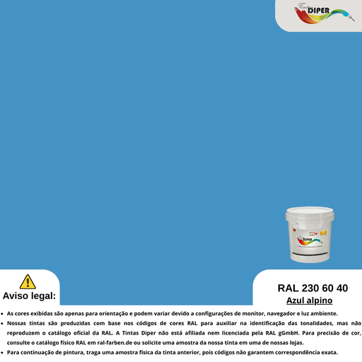 RAL 230 60 40(D)Azul alpino