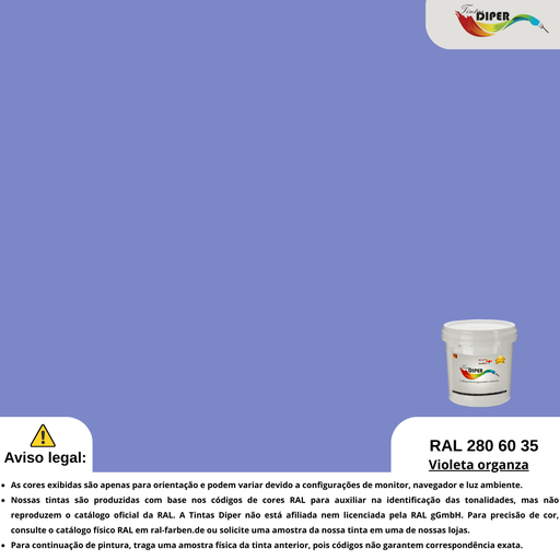 RAL 280 60 35 (D) Violeta de organza