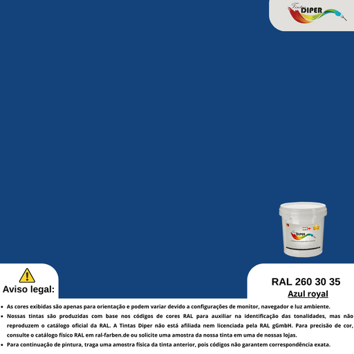 RAL 260 30 35(DD)Azul real