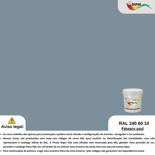 RAL 240 60 10 (D) Pássaro azul