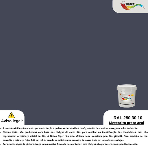 RAL 280 30 10 (DD) Meteorito preto azul