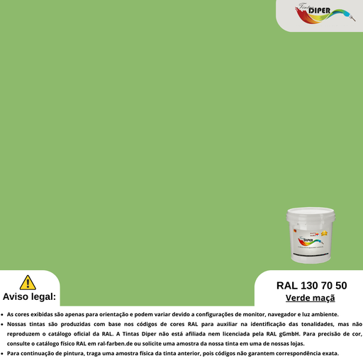 RAL 130 70 50 (D) Maçã Verde