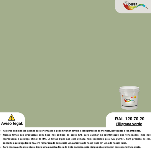 RAL 120 70 20(T)Verde filigrana