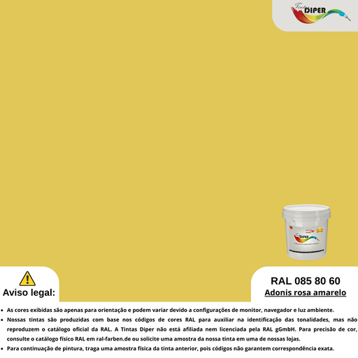 RAL 085 80 60(D)Adônis rosa amarela