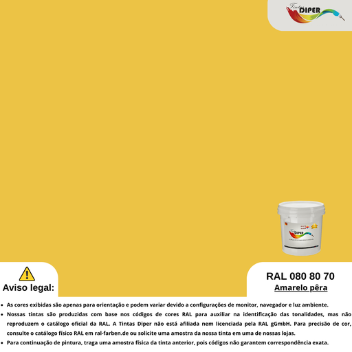 RAL 080 80 70 (D) Pêra Amarela