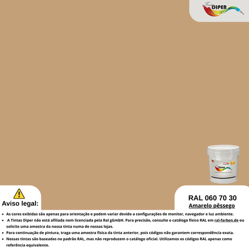 RAL 060 70 30 (DD) Amarelo Pêssego