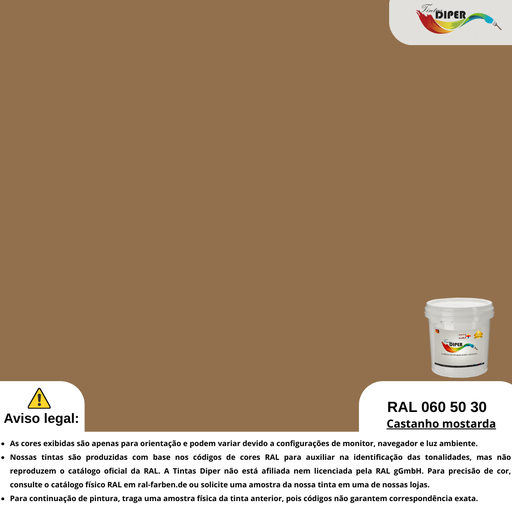 RAL 060 50 30(DD)Castanho mostarda