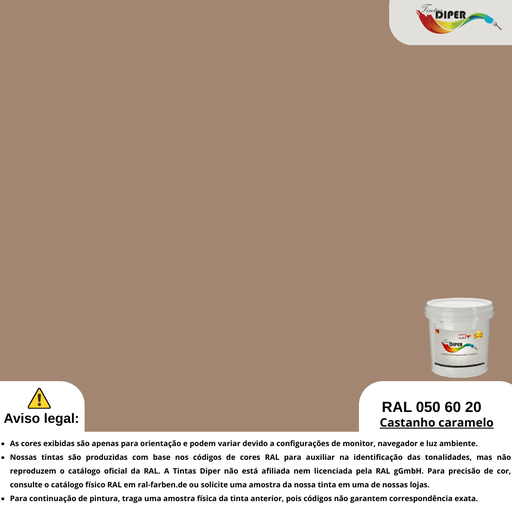 RAL 050 60 20(T)Castanho caramelo