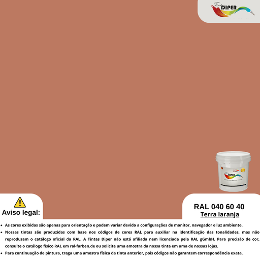 RAL 040 60 40(D)Terra laranja