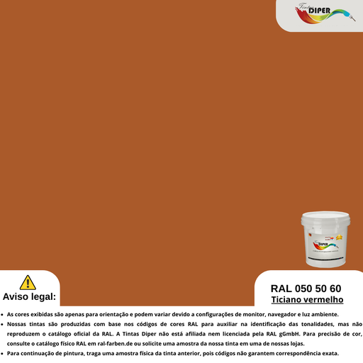 RAL 050 50 60 (D) Vermelho Ticiano