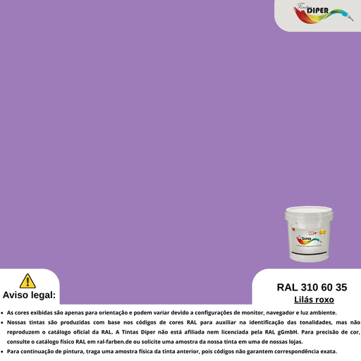 RAL 310 60 35 (D) Lilás Roxo