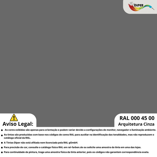 RAL 000 45 00(D) Arquitetura Cinza